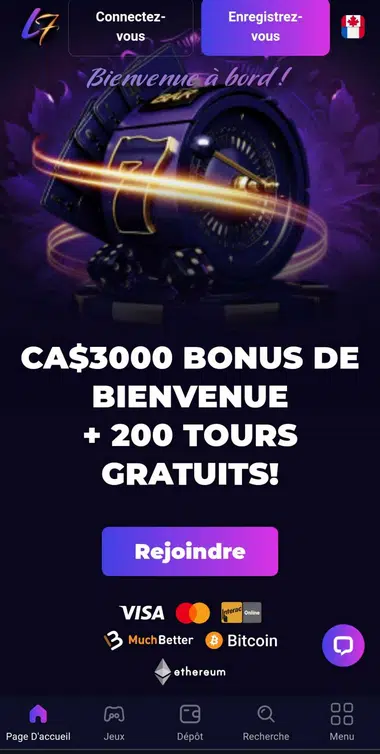 Lucky7even Nouveau Casino en Ligne